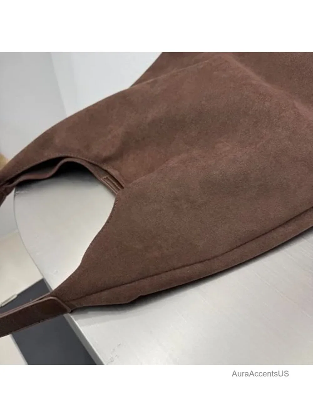 Suede Hobo Bag Women's Tote Shoulder Bag Retro Slouchy Purse